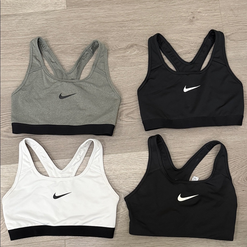 Nike Women's Sports Bra Collection - Black, Gray, and White